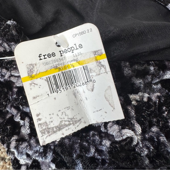 Free People Intimately Virgo Moon Black and White Patterned Dress Size Medium - Picture 8 of 9